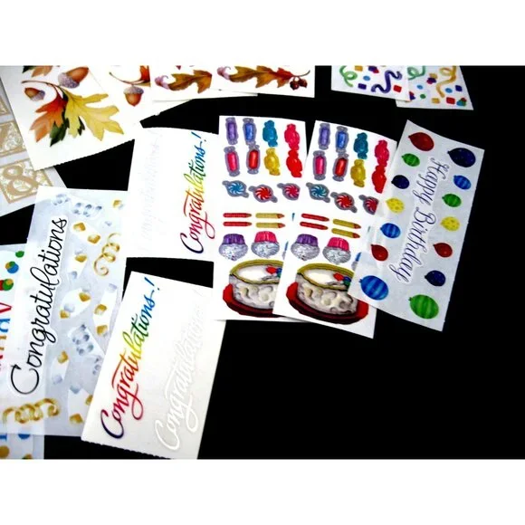 CREATIVE MEMORIES STICKERS,  Kleidescope Block, Stars, Confetti, ABC Monograms - Picture 9 of 12
